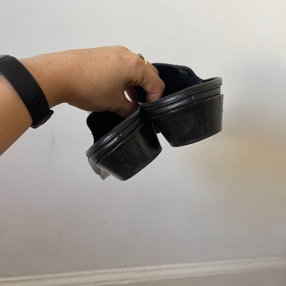 Modern Vice Leather Pointed Toe Mules In Black Size 37.5 - Picture 4 of 6